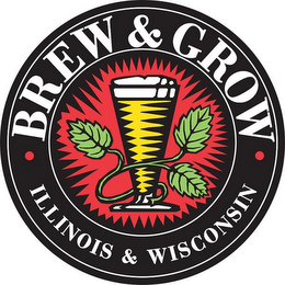 BREW & GROW ILLINOIS & WISCONSIN logo