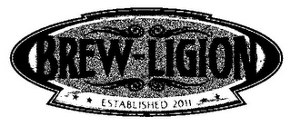 BREW-LIGION ESTABLISHED 2011 logo