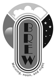 BREW MORNING, NOON, AND NIGHT logo