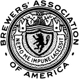 BREWERS' ASSOCIATION OF AMERICA NEMO ME IMPUNE LACESSIT logo
