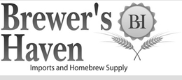 BREWER'S HAVEN IMPORTS AND HOMEBREW SUPPLY BH logo