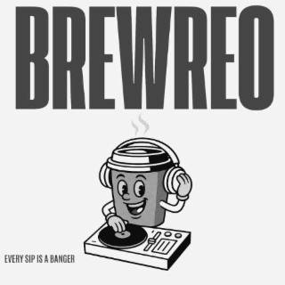 BREWREO EVERY SIP IS A BANGER logo