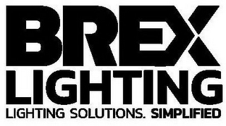 BREX LIGHTING LIGHTING SOLUTIONS. SIMPLIFIED logo