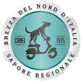 BREZZA DEL NORD D'ITALIA SAPORE REGIONALE CANEI 1975 logo