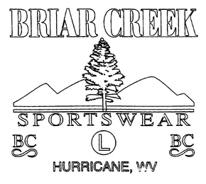 BRIAR CREEK SPORTSWEAR BC L HURRICANE, WV logo