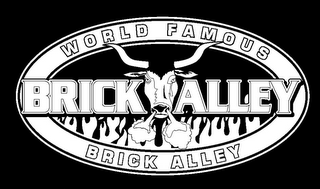 BRICK ALLEY WORLD FAMOUS BRICK ALLEY logo