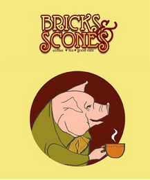 BRICKS & SCONES COFFEE TEA GOOD EATS logo