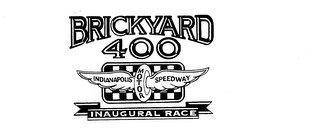 BRICKYARD 400 INDIANAPOLIS MOTOR SPEEDWAY INAUGURAL RACE logo