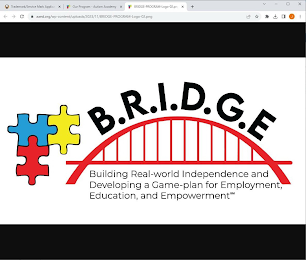 B.R.I.D.G.E. BUILDING REAL-WORLD INDEPENDENCE AND DEVELOPING A GAME-PLAN FOR EMPLOYMENT, EDUCATION, AND EMPOWERMENT logo