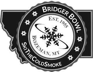 BRIDGER BOWL SKITHECOLDSMOKE EST. 1955 B BOZEMAN, MT