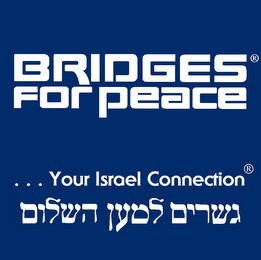 BRIDGES FOR PEACE . . YOUR ISRAEL CONNECTION. logo