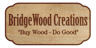 BRIDGEWOOD CREATIONS "BUY WOOD - DO GOOD" logo