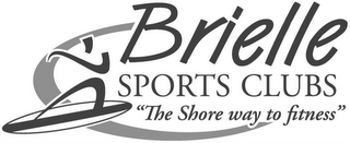 BRIELLE SPORTS CLUBS. "THE JERSEY SHORE WAY TO FITNESS" logo