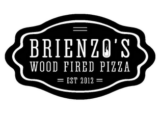 BRIENZO'S WOOD FIRED PIZZA EST 2012 logo