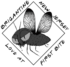 BRIGANTINE NEW JERSEY LOVE AT FIRST BITE logo