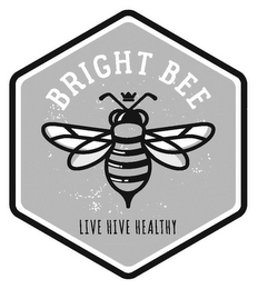 BRIGHT BEE LIVE HIVE HEALTHY logo
