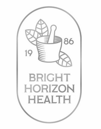 BRIGHT HORIZON HEALTH 19 86 logo