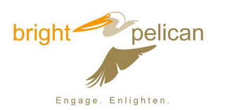 BRIGHT PELICAN - ENGAGE. ENLIGHTEN. logo