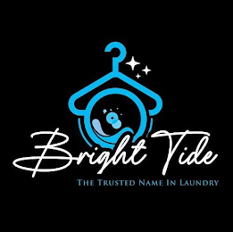 BRIGHT TIDE THE TRUSTED NAME IN LAUNDRY logo