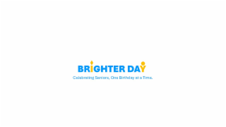 BRIGHTER DAY CELEBRATING SENIORS, ONE BIRTHDAY AT A TIME. logo
