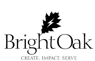 BRIGHTOAK CREATE. IMPACT. SERVE logo