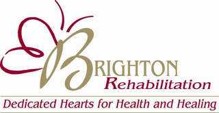 BRIGHTON REHABILITATION DEDICATED HEARTS FOR HEALTH AND HEALING logo