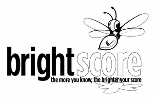 BRIGHTSCORE THE MORE YOU KNOW, THE BRIGHTER YOUR SCORE logo