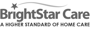 BRIGHTSTAR CARE A HIGHER STANDARD OF HOME CARE logo