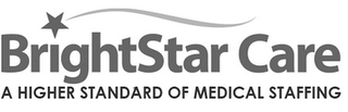 BRIGHTSTAR CARE A HIGHER STANDARD OF MEDICAL STAFFING logo
