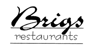 BRIGS RESTAURANTS logo