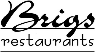 BRIGS RESTAURANTS logo