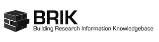 BRIK BUILDING RESEARCH INFORMATION KNOWLEDGEBASE logo