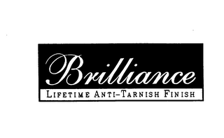 BRILLIANCE LIFETIME ANTI-TARNISH FINISH logo