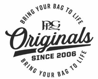 BRING YOUR BAG TO LIFE PRG ORIGINALS SINCE 2006 BRING YOUR BAG TO LIFE logo