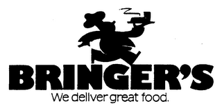 BRINGER'S WE DELIVER GREAT FOOD. logo