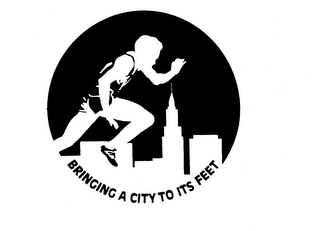 BRINGING A CITY TO ITS FEET logo