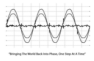 "BRINGING THE WORLD BACK INTO PHASE, ONE STEP AT A TIME" logo
