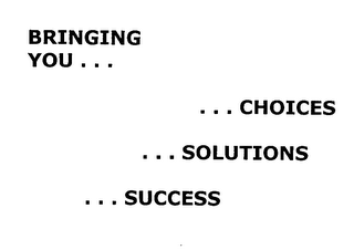 BRINGING YOU... ...CHOICES ...SOLUTIONS...SUCCESS logo