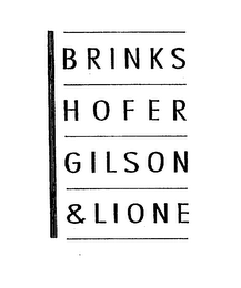 BRINKS HOFER GILSON & LIONE logo