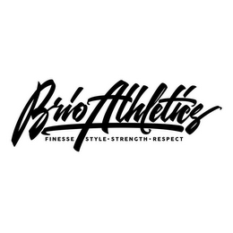 BRIO ATHLETICS FINESSE STYLE · STRENGTH · RESPECT logo