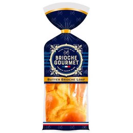BRIOCHE GOURMET MAISON FONDEE EN 1997 BG FRENCH SAVOIR-FAIRE BUTTER BRIOCHE LOAF logo