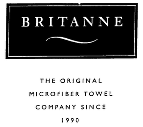 BRITANNE THE ORIGINAL MICROFIBER TOWEL COMPANY SINCE 1990 logo