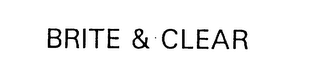 BRITE & CLEAR logo