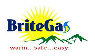 BRITEGAS WARM...SAFE...EASY logo