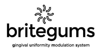 BRITEGUMS GINGIVAL UNIFORMITY MODULATION SYSTEM logo