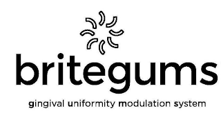 BRITEGUMS GINGIVAL UNIFORMITY MODULATION SYSTEM logo