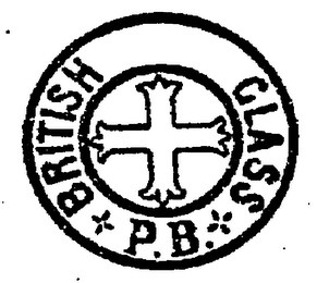 BRITISH GLASS P.B. logo