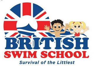 BRITISH SWIM SCHOOL SURVIVAL OF THE LITTLEST logo