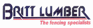 BRITT LUMBER THE FENCING SPECIALISTS logo