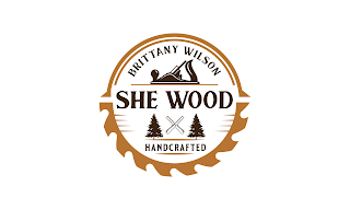 BRITTANY WILSON SHE WOOD HANDCRAFTED logo